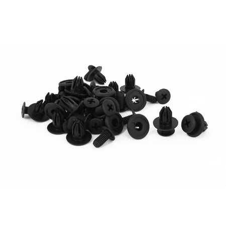 - 24 Pcs 10mm Auto Car Door Under Engine Splash Guard Rivet Fastener Clips