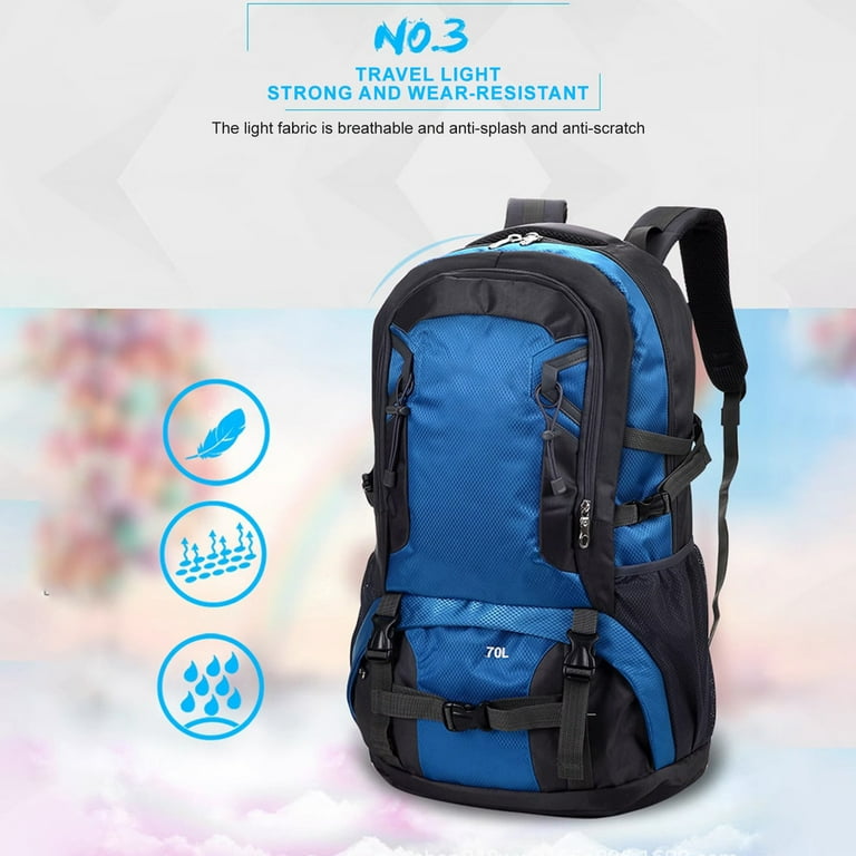 Camping Backpack Large Capacity Hiking Backpacks Waterproof Hiking Backpack 70L Backpack Multi Functional Mountaineering Bag Outdoor Hiking Backpack