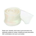 thumbnail image 3 of Uxcell 1 1/2 inch 10 Yard Sheer Organza Ribbon Shimmer Chiffon Tulle Ribbons for Gift Wrapping Floral Bouquet Wedding Cream White 1.5" x 10 Yard, 3 of 7