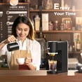 thumbnail image 2 of Moifoi  Mini Single Serve Coffee Maker for K Cup and Ground Coffee, Fast Brew One Cup Coffee Machine with Dual Brew System , 6 to 14 oz. Brew Sizes, Black, 2 of 5