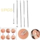 thumbnail image 2 of 5 unidades de herramienta de acero inoxidable para eliminar granos faciales y comedones, 2 of 6