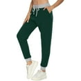 thumbnail image 2 of Fesfesfes Women Pants Sweatpants Casual Jogging Pants with Drawstring Pockets Soft Sport Pants, 2 of 7