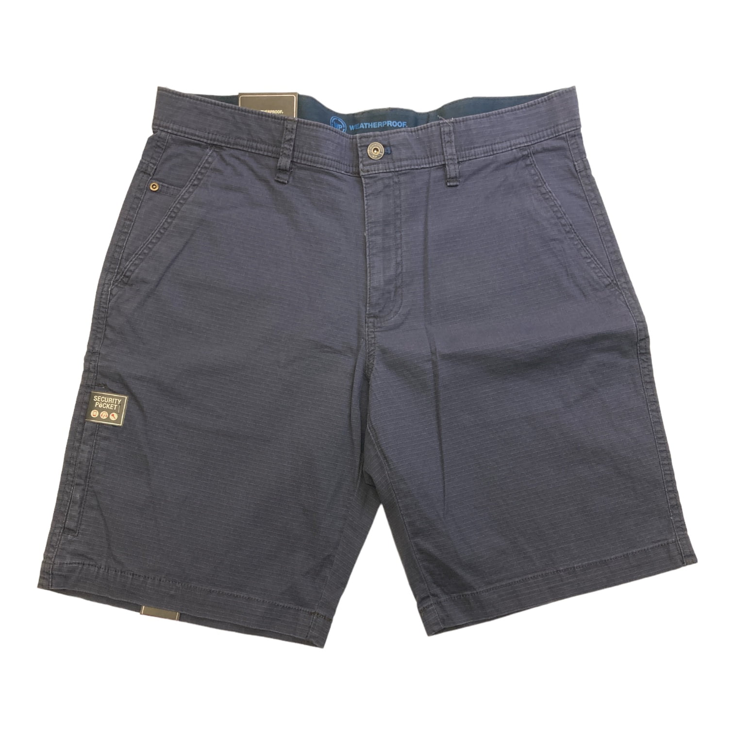 WP Weatherproof Men's Flex Waistband Ripstop Utility Trail Shorts (Ink