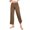 Brown, variant on ZACPNCV Girls Lightweight Baggy Pants Straight Wide Leg Pants Elastic Waist Flowy Pants with Pockets Olive Green 13-14 Years