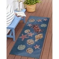 thumbnail image 5 of Liora Manne Esencia Shell We Dance Indoor Outdoor Mat Aqua, 5 of 10