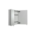 thumbnail image 3 of Croydex Oreille Square Double Door White Steel Medicine Cabinet, Mirror Doors (24X24in), 3 of 9