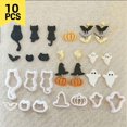 thumbnail image 6 of 10 Pcs Series Clay Cutter Pumpkins Clay Earring Cutter Pottery Tool, 6 of 8