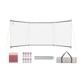 thumbnail image 2 of Parabrisas Bloqueador de viento Privacidad Camping Fogata Viajes Senderismo blanco, 2 of 9