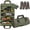 Green, variant on Roll Up Tool Bag, Portable Folding Tool Roll with Detachable Pouch, Heavy Duty Motorcycle Storage Organizer, Khaki