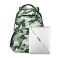 thumbnail image 7 of FORMRS Unisex Backpack Elementary School Travel Bookbag with Reflective Stripes, Army Green Camouflage Pattern, 7 of 7