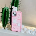 thumbnail image 6 of for iPhone 13 Pro Max Case Kawaii Phone Cases,Cute 3D Cartoon Cool Bunny Soft Silicone Shockproof Protective Case Funny for iPhone 13 Pro Max Women Girls, 6 of 15