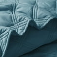 thumbnail image 7 of Home Soft Things 3 Piece Charleston Down Alternative Quilted Bedspread Set - Smoke Blue - Queen (100" x 106"), 7 of 7
