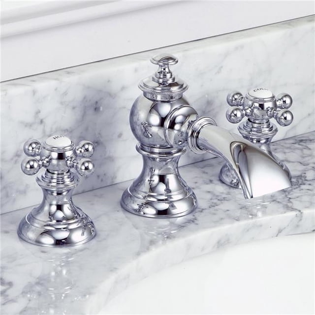 Water Creation F2-0013-01-BX Robinetterie Moderne Classique Répandue F2-0013 - Argent et Chrome
