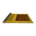 thumbnail image 2 of Ahgly Company Indoor Square Abstract Yellow Modern Area Rugs, 3' Square, 2 of 4