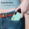 thumbnail image 3 of Funda para iPhone X/XS ligera, gran capacidad, correa larga, mini mochila con ranuras para tarjetas, 3 of 5