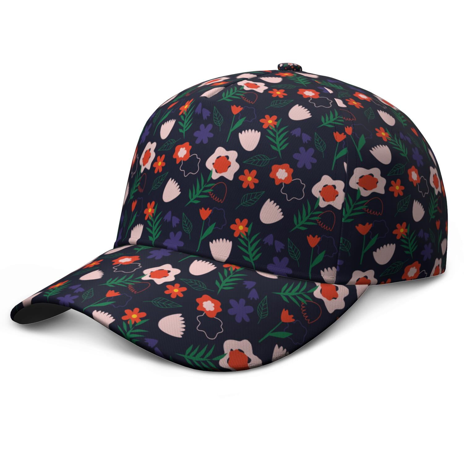 Botanical Watercolor Baseball Cap – Vintage Floral Dad Hat  display picture 2