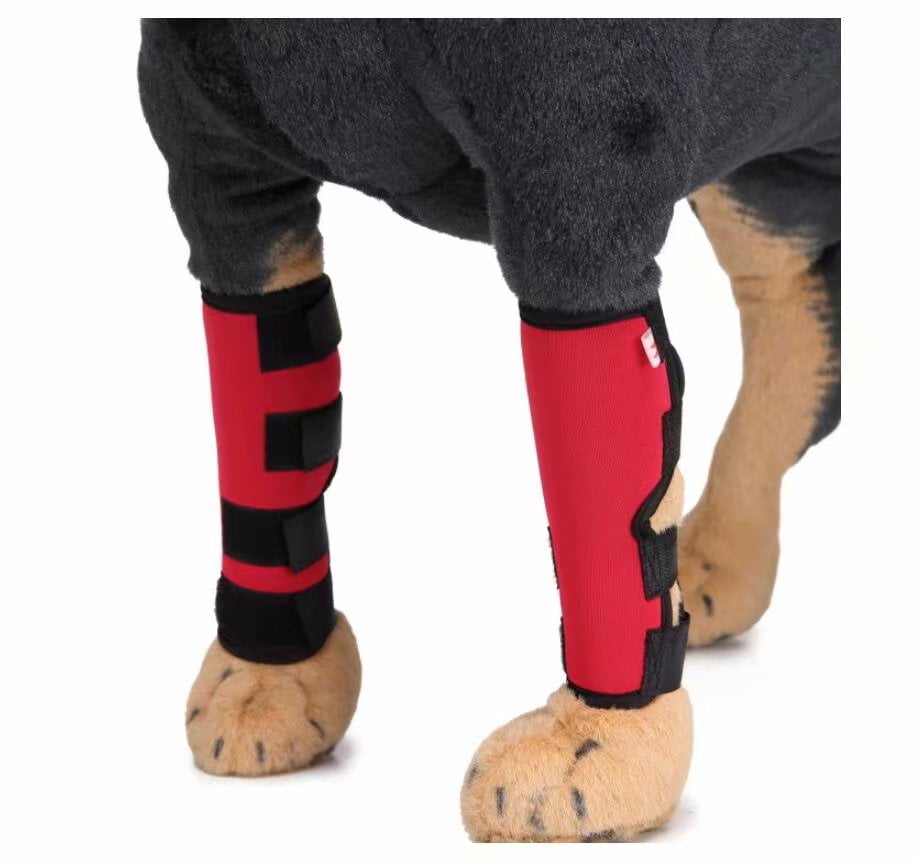 Pet Knee Pads with Support Bars Dog Leg Guards Dog Legs Pet Protector
