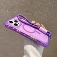 thumbnail image 6 of Dteck Magnetic Case for iPhone 14 Pro Max, Shockproof Rugged Cover with Lanyard Slim Lightweight PC+TPU Non-Slip Wireless Charging Anti-Fingerprint Translucent Matte Phone Case, Purple, 6 of 10