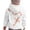 White, variant on Girls Hoodies Fall Winter Print Loose Pullover Hoodie Top with Pocket Hoodies for Girls Size 3-4Y