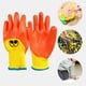 thumbnail image 3 of 1 par de guantes de jardinería transpirables para niños, juego de guantes de jardinería para no niños para de 4 a 8 años A kusrkot Guantes de jardineria, 3 of 7