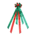 thumbnail image 2 of Aligament Desktop Ornament Christmas Big Color Bow Christmas Tree Top Spell Ribbon Bow Christmas Ornament Party Decorations, 2 of 5