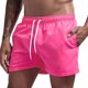 thumbnail image 2 of Hombres Pantalones de tres puntos transpirables sólidos Pantalones cortos de playa Pantalones cortos deportivos Pantalones elásticos con cordones Pompotops oipoqjl40487, 2 of 5