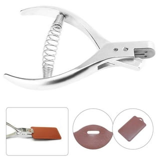  Slot Punch & 10 Pcs Metal Badge Clips with PVC Straps, SENHAI  Badge Hole Punch Plier Puncher Tool for PVC ID Card Holders Hand Held :  Office Products