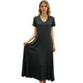 thumbnail image 7 of MEICHEN Women's Summer Sleepshirts Nightgowns for Women for Sleeping Short Sleeve V Neck Long Dress Causal Nightwear Womens Home Essentials Fashion Clothing, 7 of 7