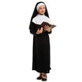thumbnail image 7 of WOYY Little Girls Nun Dress Up Outfits Role Play Long Black Dress with Veil Ha_Bit Set, 7 of 7