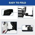 thumbnail image 3 of HOUGEET Cargo Carrier Hitch Mount Heavy Duty 60" x 24" x 14.4" 500 Lbs Capacity Folding Trailer Hitch Cargo Rack Steel Rear Luggage Basket Fits 2" Receiver for Car & SUV, 3 of 9