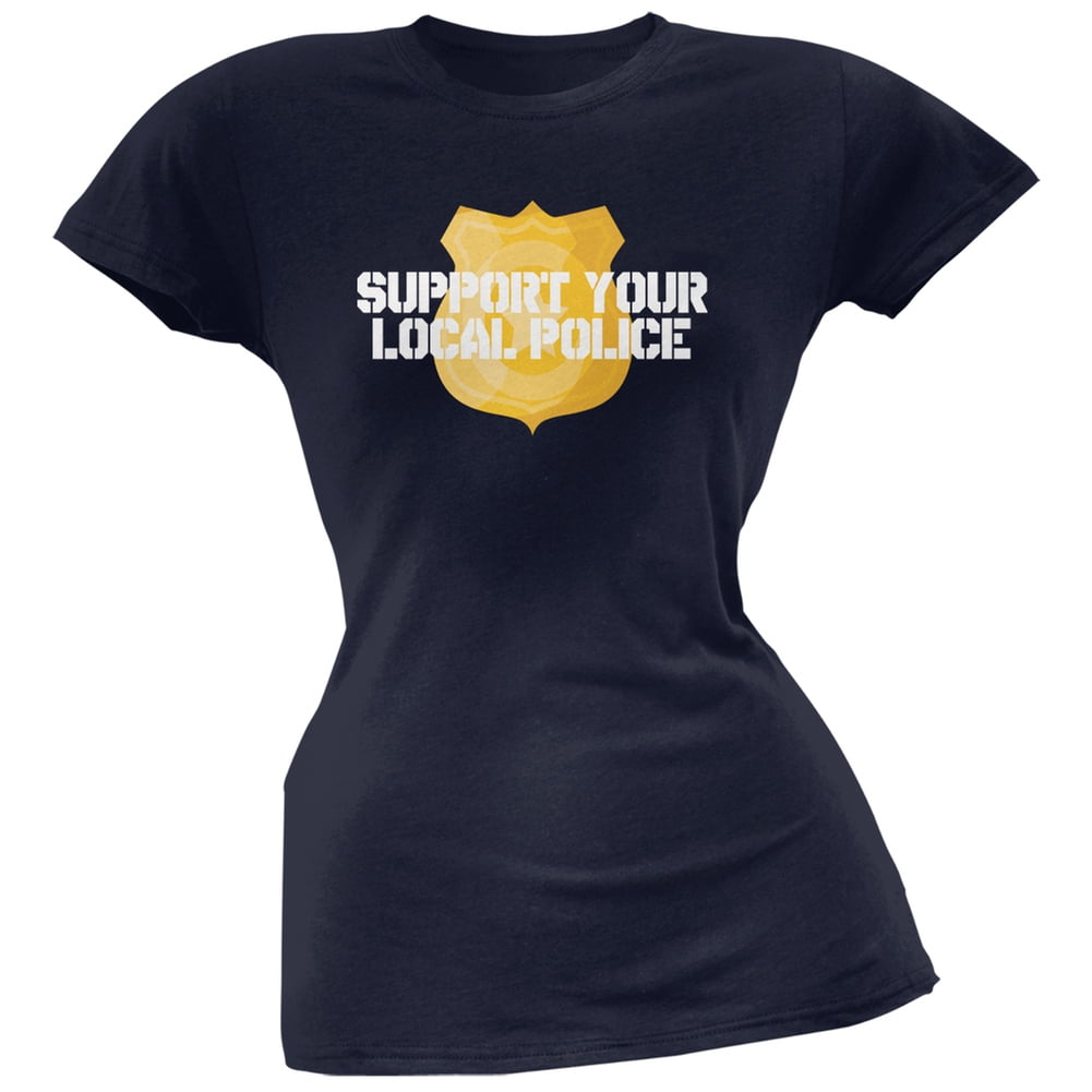 Support Your Local Police Gold Badge 