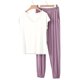 thumbnail image 2 of TaTaai Loose Fit Winter Sleepwear Women, Thick Warm Pajama Top with Pants, Solid Color Fleece Loungewear Set, Cozy Cold Weather Apparel Gift, 2 of 6