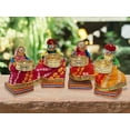 thumbnail image 1 of Swadeshi Desire Marionnette/poupées Raja Rani Fait Main en Matériau Recyclé Bricolage Chauffe-Plat/DIYA/Diwali Bricolage/idole Supports de Bricolage Cadeau pour Diwali, Déco Maison/déco de Temple (Lot de 2, Chauffe-Plat sur Pied), 1 of 4