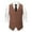 Coffee, variant on Mens Vests Casua Qiggri Men's Casual Business Vests Lightweight Waistcoat Slim Fit Suit Vest Work Vest For Men