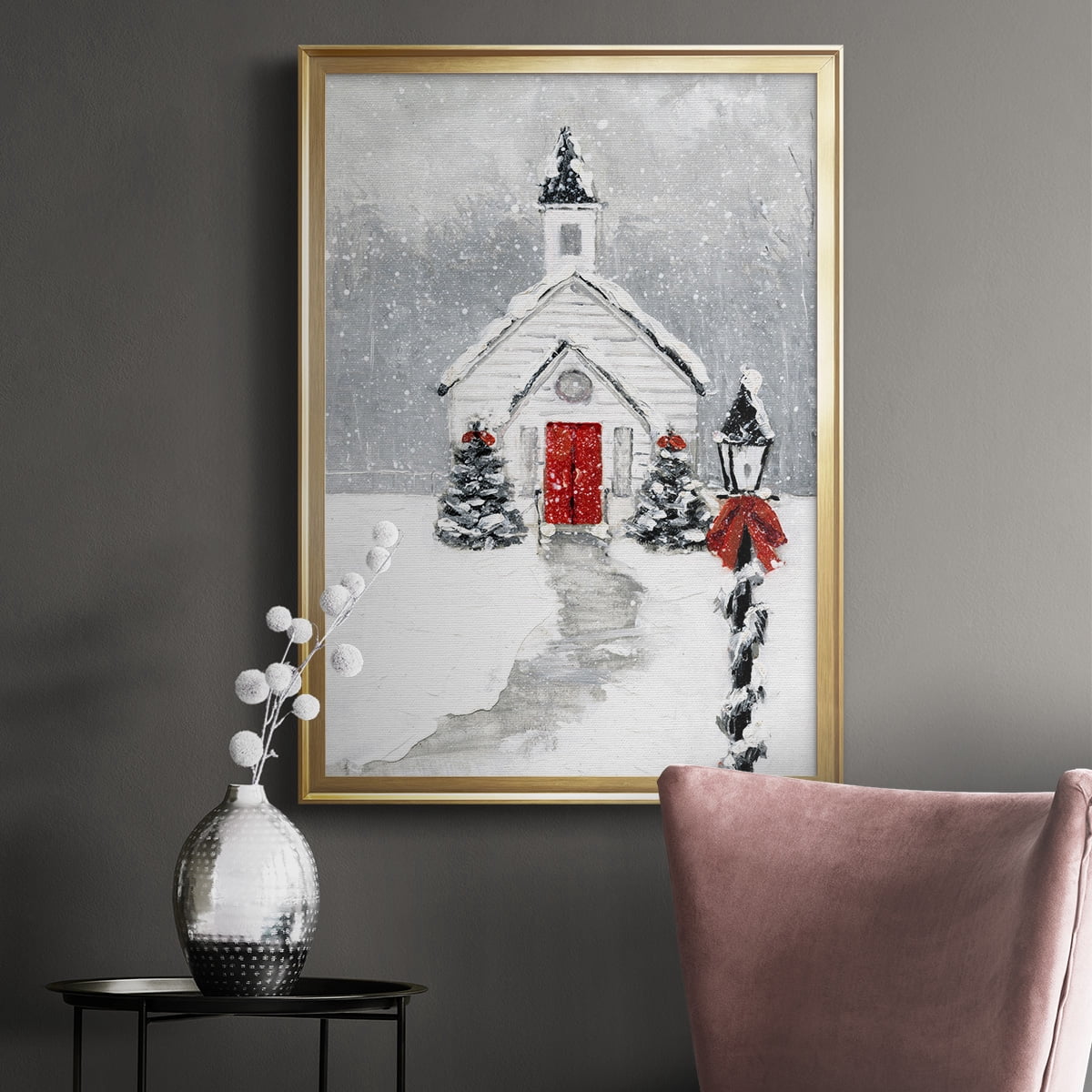 Soft Silent Night Premium Framed Print - Ready to Hang