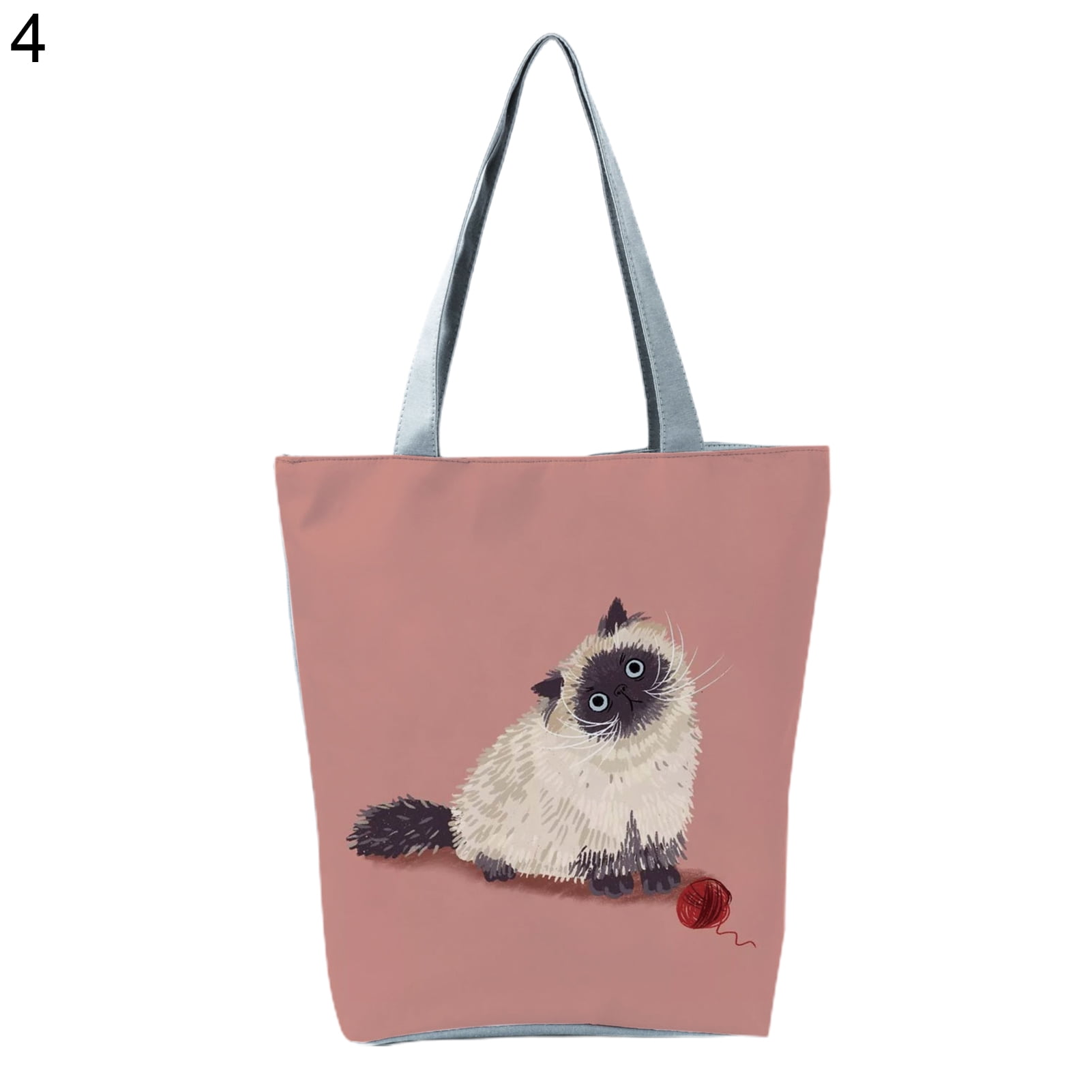 Choice of Colours pink Cream Ferret Cotton Shopping Bag Black 