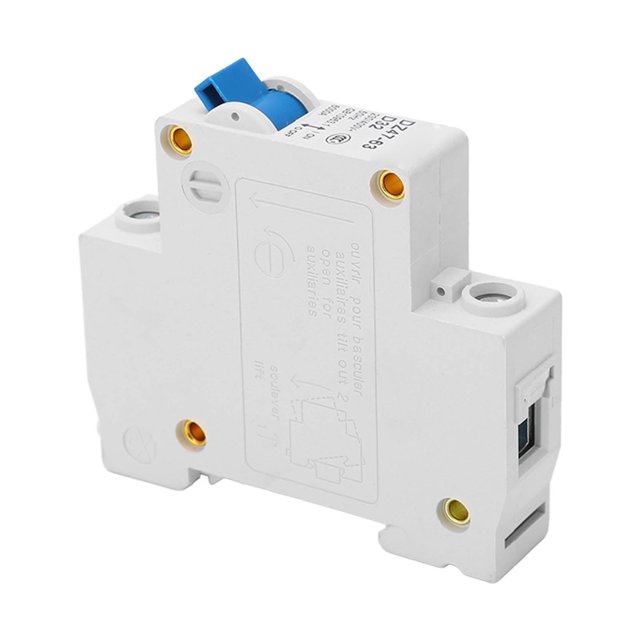 Disyuntor en Miniatura de 1P Interruptor de Protección de Corriente de Sobrecarga con Montaje en Riel DIN 230V 400V 32A 6000A para Iluminación ANGGREK Otros