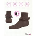 thumbnail image 6 of MeMoi Classic Lace Ruffle Anklet Socks - Girls - Female, 4, Brown, 6 of 9