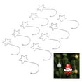 thumbnail image 6 of 120 Pcs Star Shaped Christmas Tree Hooks Stainless Steel Decoration Hangers For Easter Halloween Party, 6 of 21