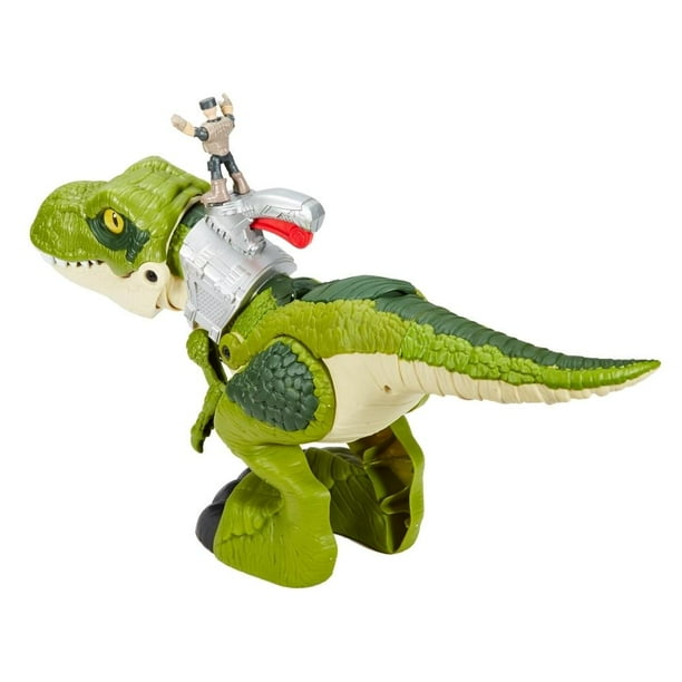Mega Mouth Figura Fisher Price T Rex Mordida Feroz Set De Juego