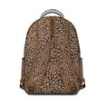 thumbnail image 2 of Romantic Cheetah Print Backpack Leopard Design with Texture and Glitter Animal Pattern School Bag for Students, 2 of 6
