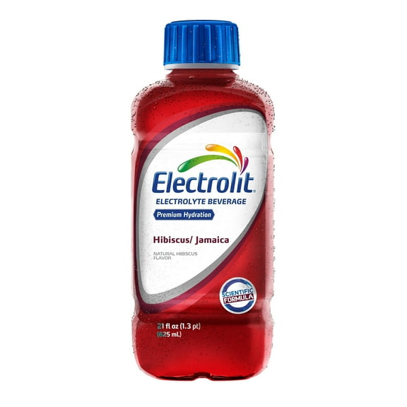 Electrolit Electrolyte Drink, Hibiscus / Jamaica, 21.0 oz Bottle