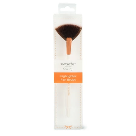 (2 Pack) Equate Beauty Highlighter Fan Brush (Best Mac Highlighter Brush)