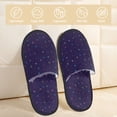 thumbnail image 2 of Balery Mathematical Symbols Pantuflas de Casa de Felpa Silenciosas con Diseño Estampado, Zapatillas Cómodas Antideslizantes de Algodón para Interior-Medium, 2 of 8