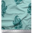 thumbnail image 1 of Soimoi Velvet Fabric Floral & Paisley Block Decor Fabric Printed Yard 58 Inch Wide, 1 of 3