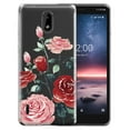 thumbnail image 1 of FINCIBO Soft TPU Clear Case Slim Protective Cover for Nokia 3.1 A / Nokia 3.1 C 5.45" 2019, Roses Flowers, 1 of 3