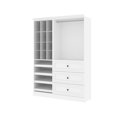 thumbnail image 1 of Bestar Versatile 61W Closet Organizer System with Drawers in white, 1 of 2