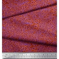 thumbnail image 3 of Soimoi Orange polyester Crepe Fabric Leopard & Wild Animal Skin Fabric Prints by Yard 52 Inch Wide, 3 of 3