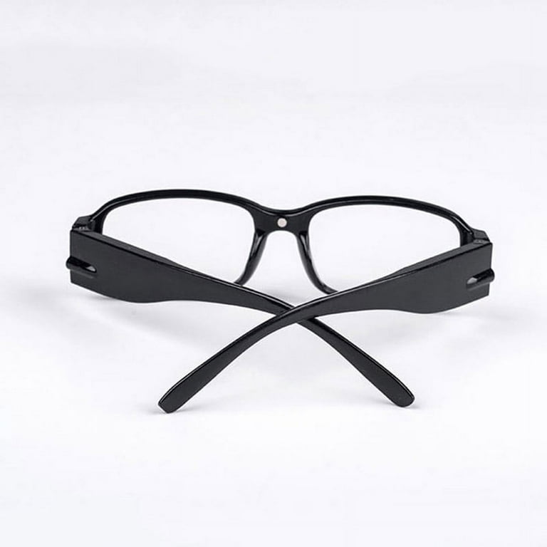 New Magnifying Reading Glasses with Light Power Zoom Reader Clear Glasses  Unisex Ultralight Night Vision Eyeglass Illumination