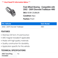 thumbnail image 2 of Front Wheel Bearing - Compatible with 2002 - 2009 Chevy Trailblazer 4WD 2003 2004 2005 2006 2007 2008, 2 of 2